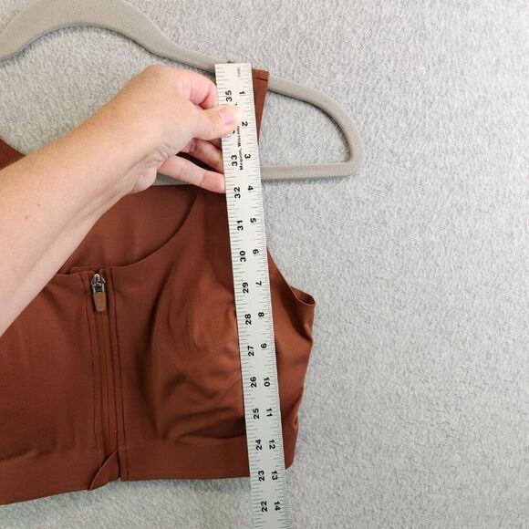 Zyia Active • Sports Bra Coffee Brown Front Zip - Picture 9 of 16